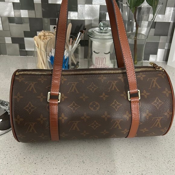 Vintage Louis Vuitton monogram papillon shoulder tootsie roll hand bag purse - Picture 3 of 4